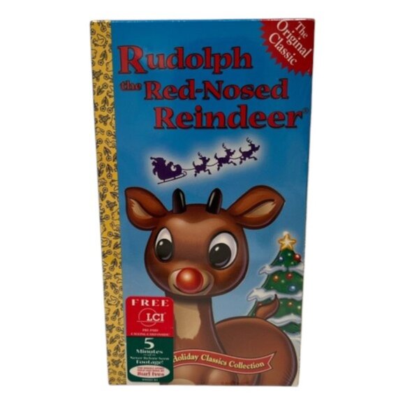 VINTAGE 90s Rudolph the Red-Nosed Reindeer Movie Book Games Bundle NWT - Picture 3 of 16